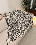 Aberto Design Funda para Sofá Leopar Gris y Negro 150 x 100 cm
